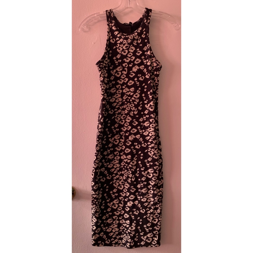 Express Printed Stretch Fitted Dress